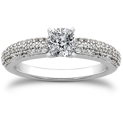 Pave Set Diamond Bridal Ring (0.37 t.c.w.) - view 22