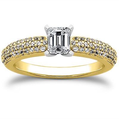 Pave Set Diamond Bridal Ring (0.37 t.c.w.) - view 10