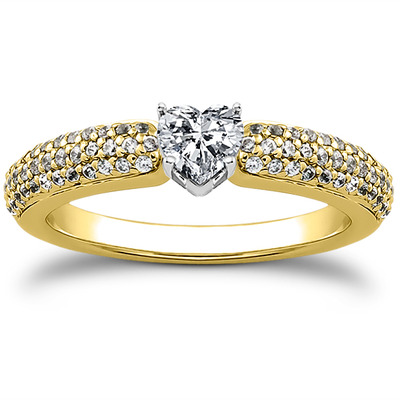 Pave Set Diamond Bridal Ring (0.37 t.c.w.) - view 9