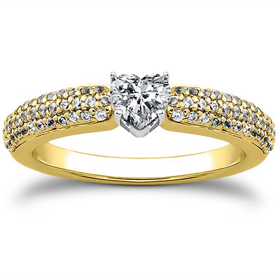 Pave Set Diamond Bridal Ring (0.37 t.c.w.) - view 9 of 28