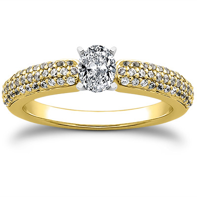 Pave Set Diamond Bridal Ring (0.37 t.c.w.) - view 7