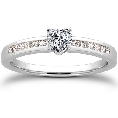 Channel Set Petite Diamond Engagement Ring (0.14 ct. t.w..) - view 20 of 28