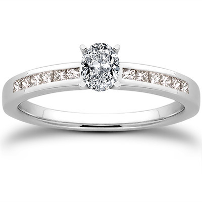 Channel Set Petite Diamond Engagement Ring (0.14 ct. t.w..) - view 18 of 28