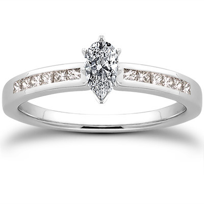 Channel Set Petite Diamond Engagement Ring (0.14 ct. t.w..) - view 17 of 28