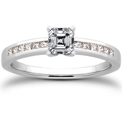 Channel Set Petite Diamond Engagement Ring (0.14 ct. t.w..) - view 13 of 28