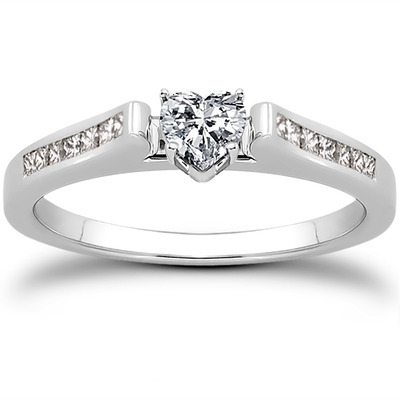 Channel Set Princess Diamond Engagement Ring (0.18 ct. t.w.) - view 23 of 31