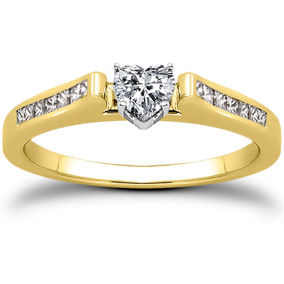 Channel Set Princess Diamond Engagement Ring (0.18 ct. t.w.) - view 12 of 31