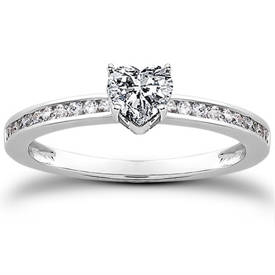 Classic Channel Set Petite Diamond Engagement Ring (0.15 t.c.w.) - view 22 of 30