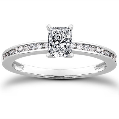 Classic Channel Set Petite Diamond Engagement Ring (0.15 t.c.w.) - view 17 of 30