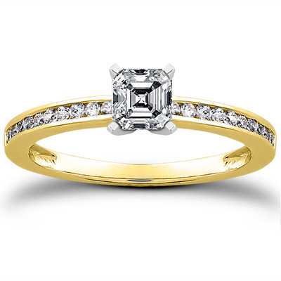 Classic Channel Set Petite Diamond Engagement Ring (0.15 t.c.w.) - view 4 of 30