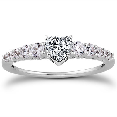 Shared Prong Diamond Engagement Ring (0.37 t.c.w.) - view 20