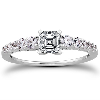 Shared Prong Diamond Engagement Ring (0.37 t.c.w.) - view 13