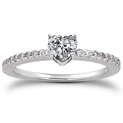 Petite Pave Set Diamond Bridal Ring (0.20 t.c.w.) - view 20 of 28