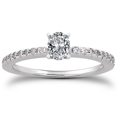 Petite Pave Set Diamond Bridal Ring (0.20 t.c.w.) - view 18 of 28