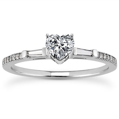 Multi Shape Pave Set Diamond Engagement Ring (0.15 ct. t.w.) - view 20