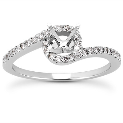 Halo Design Diamond Bridal Ring (0.16 t.c.w.) - view 23