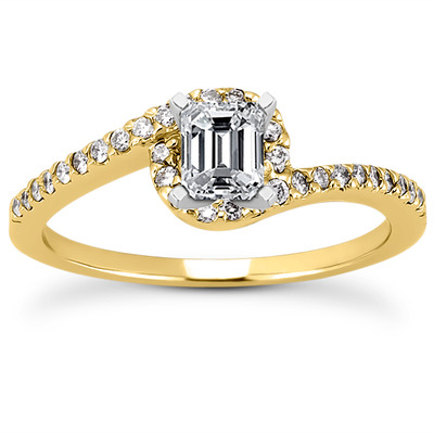 Halo Design Diamond Bridal Ring (0.16 t.c.w.) - view 10