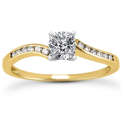 Elegant Diamond Engagement Ring (0.12 t.c.w.) - view 11