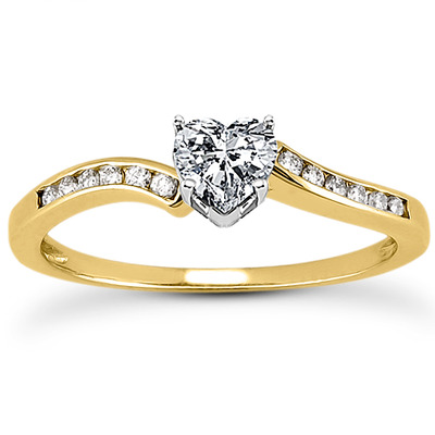 Elegant Diamond Engagement Ring (0.12 t.c.w.) - view 9