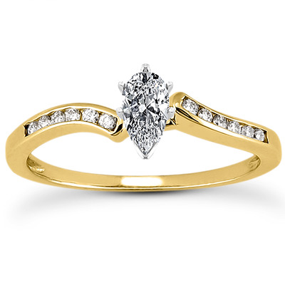 Elegant Diamond Engagement Ring (0.12 t.c.w.) - view 6