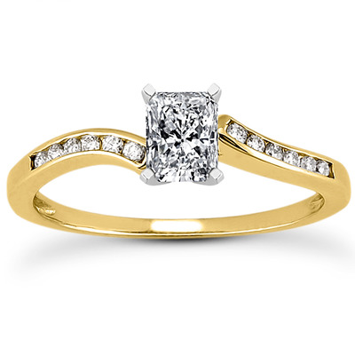 Elegant Diamond Engagement Ring (0.12 t.c.w.) - view 4