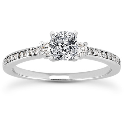 Pave Set Diamond Bridal Ring (0.18 t.c.w.) - view 22