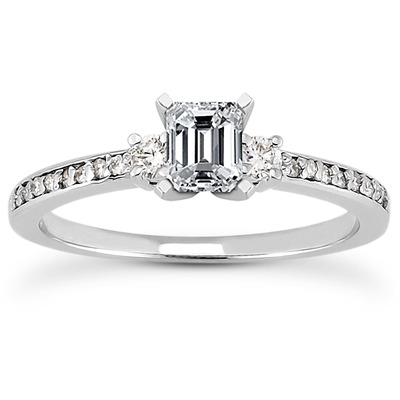 Pave Set Diamond Bridal Ring (0.18 t.c.w.) - view 21