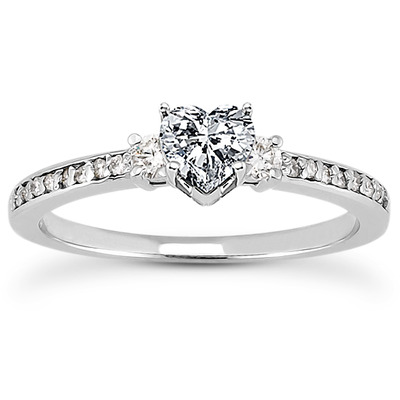 Pave Set Diamond Bridal Ring (0.18 t.c.w.) - view 20