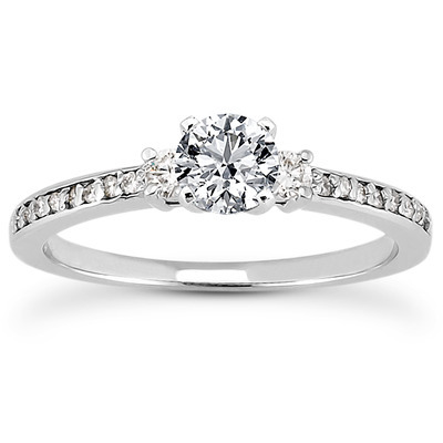 Pave Set Diamond Bridal Ring (0.18 t.c.w.) - view 14 of 28