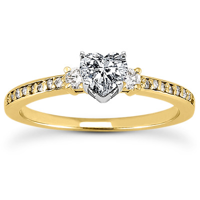 Pave Set Diamond Bridal Ring (0.18 t.c.w.) - view 9