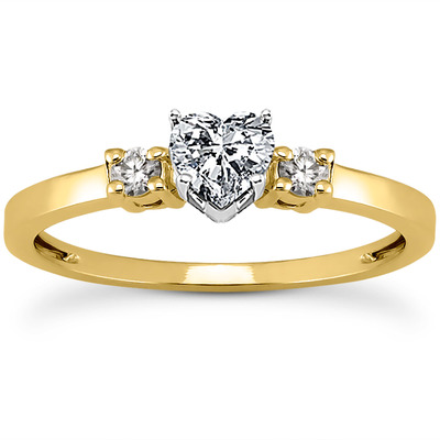 Basket Setting Three Stone Round Diamond Bridal Ring (0.10 t.c.w.) - view 9