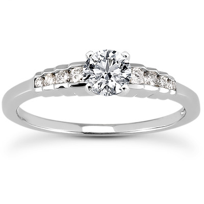 Exquisite Diamond Engagement Ring (0.11 ct. t.w.) - view 1