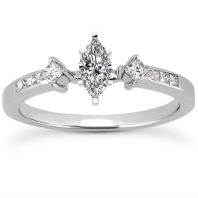 Multi Shape Diamond Engagement Ring (0.20 t.c.w.) - view 19