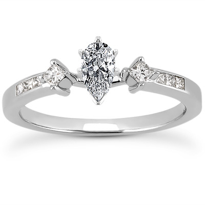 Multi Shape Diamond Engagement Ring (0.20 t.c.w.) - view 17