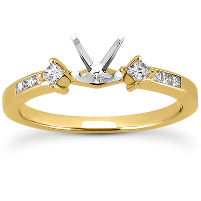 Multi Shape Diamond Engagement Ring (0.20 t.c.w.) - view 12