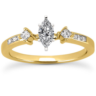 Multi Shape Diamond Engagement Ring (0.20 t.c.w.) - view 8 of 28