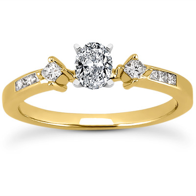 Multi Shape Diamond Engagement Ring (0.20 t.c.w.) - view 7