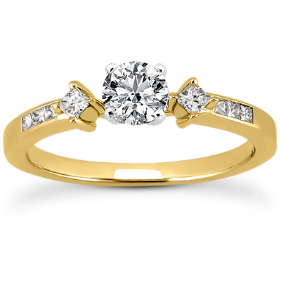 Multi Shape Diamond Engagement Ring (0.20 t.c.w.) - view 3