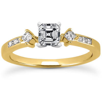 Multi Shape Diamond Engagement Ring (0.20 t.c.w.) - view 2