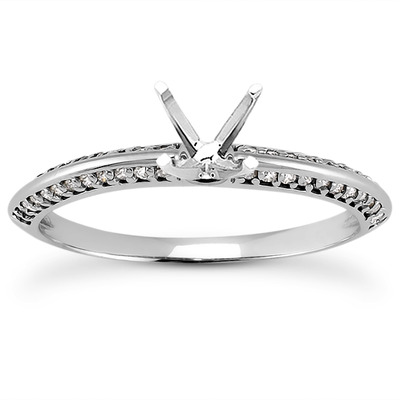 Diamond Accented Bridal Ring (0.24 t.c.w.) - view 23