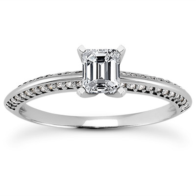 Diamond Accented Bridal Ring (0.24 t.c.w.) - view 21