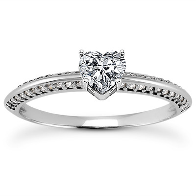 Diamond Accented Bridal Ring (0.24 t.c.w.) - view 20