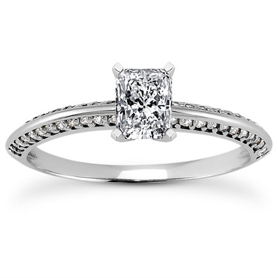 Diamond Accented Bridal Ring (0.24 t.c.w.) - view 1