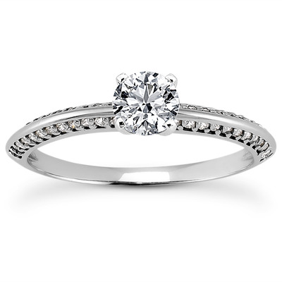 Diamond Accented Bridal Ring (0.24 t.c.w.) - view 14