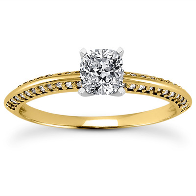 Diamond Accented Bridal Ring (0.24 t.c.w.) - view 11