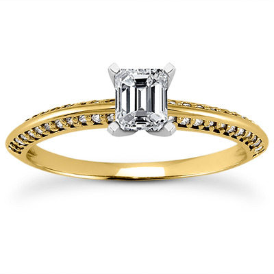 Diamond Accented Bridal Ring (0.24 t.c.w.) - view 10