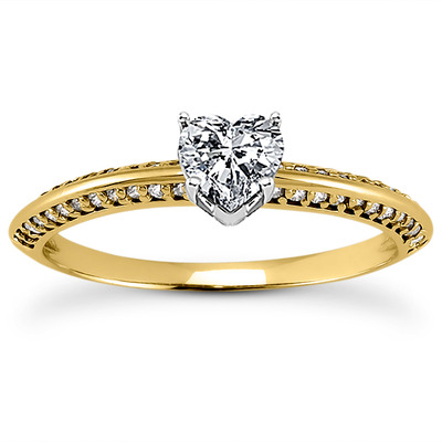 Diamond Accented Bridal Ring (0.24 t.c.w.) - view 9