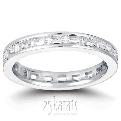 1.62 ct. t.w. Channel Baguette Diamond Eternity Wedding Band - view 1 of 2