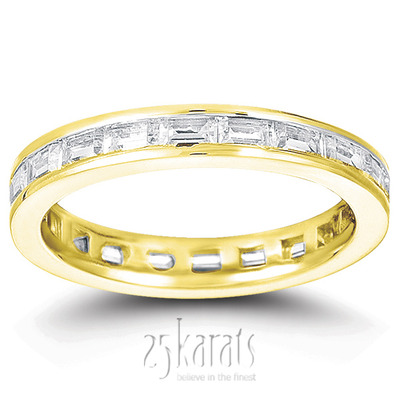 1.62 ct. t.w. Channel Baguette Diamond Eternity Wedding Band - view 2