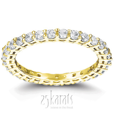 Classic Common Prong Basket setting Diamond Eternity Band (0.87 ct. tw.) - view 2 of 4